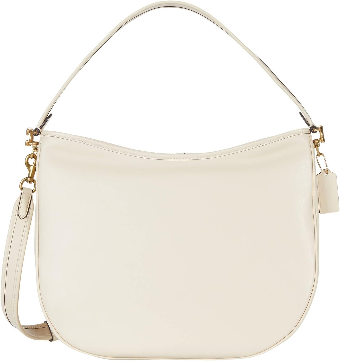 

Сумка Soft Calf Leather Soft Tabby Hobo COACH, слоновая кость