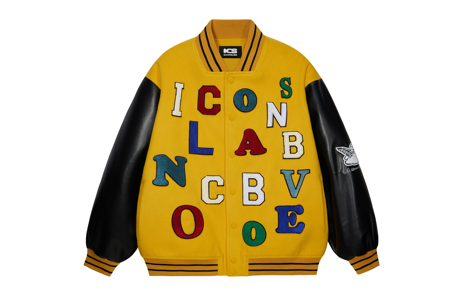 

Бейсбольная куртка унисекс ICONS Lab, От белого