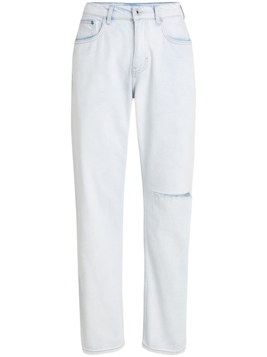 

Karl Lagerfeld Jeans джинсы с прорезями и нашивкой-логотипом, синий