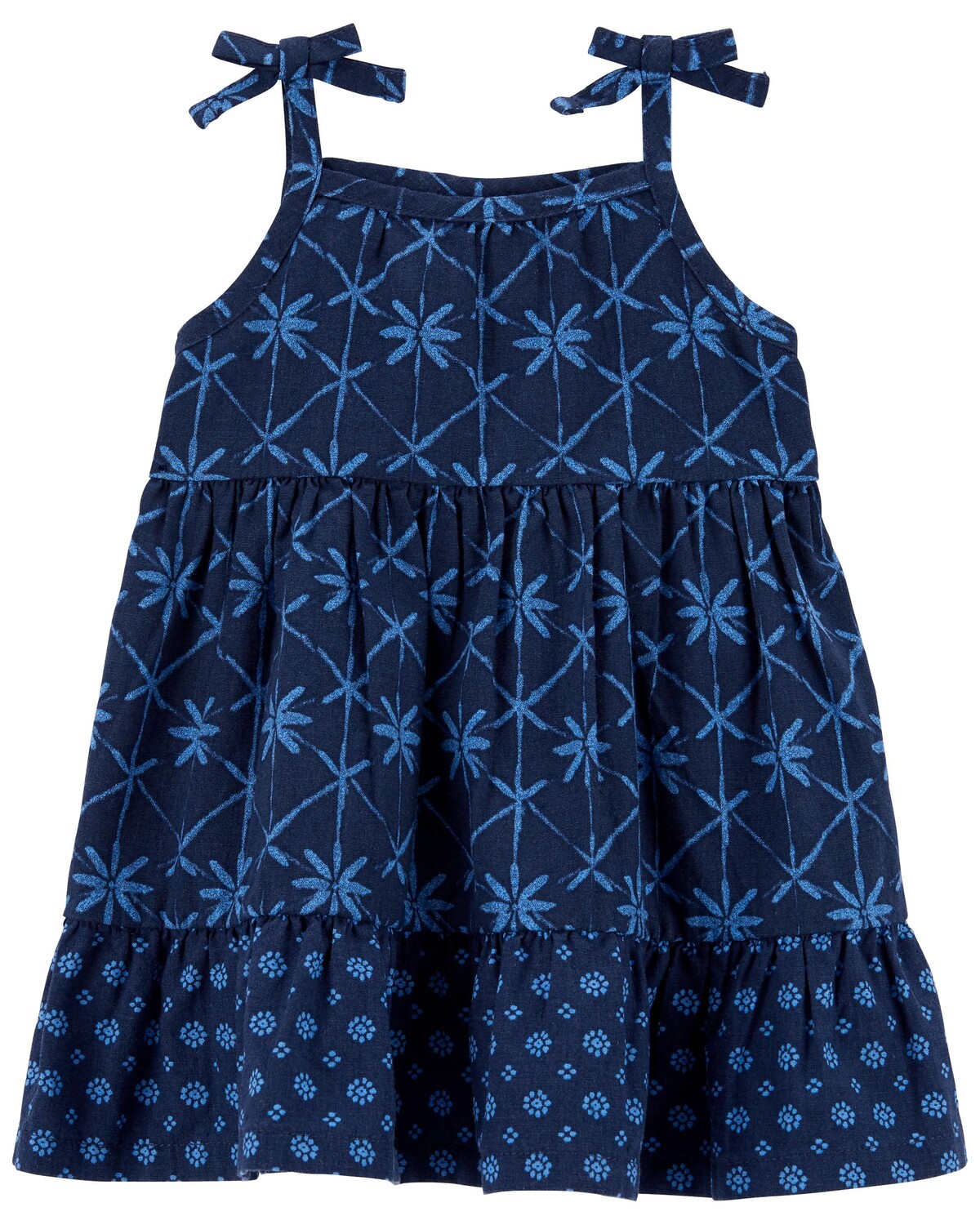 

Платье Babydoll с принтом для малышей Carter's, синий