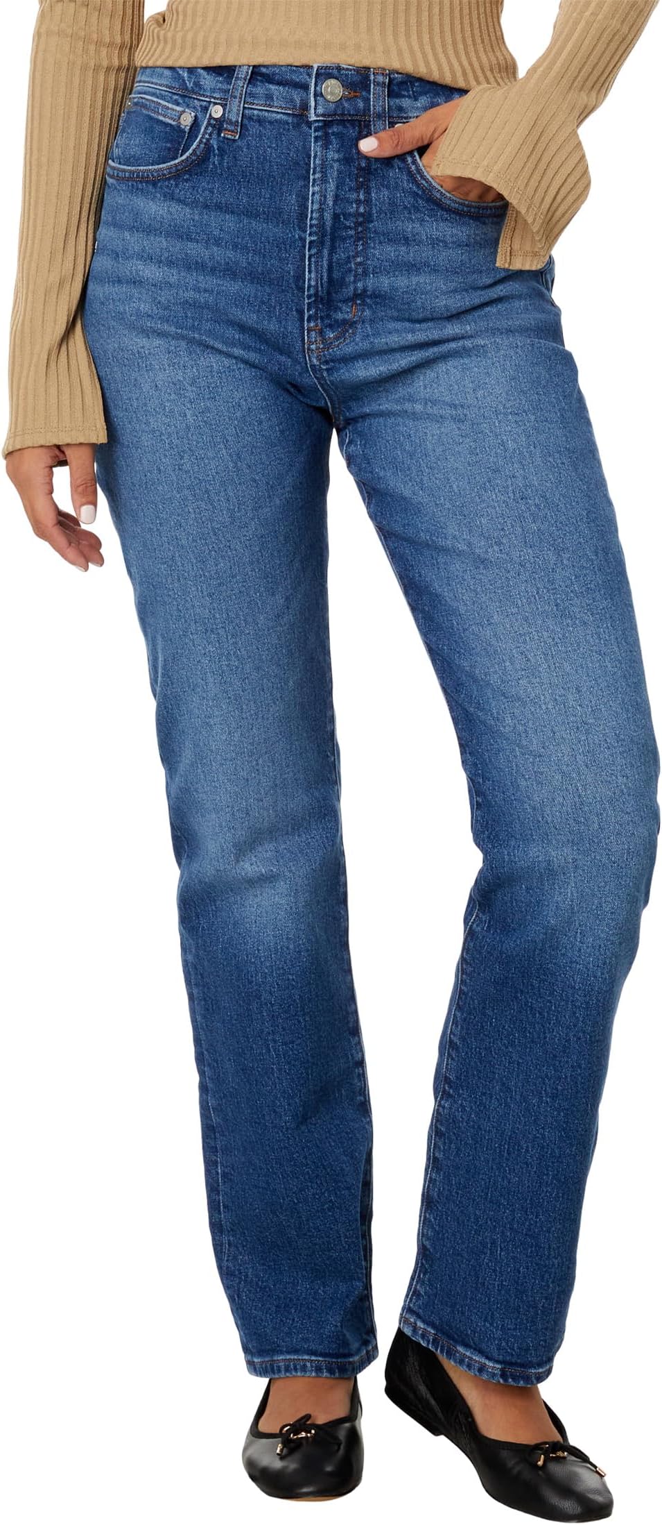 Джинсы '90s Straight Jeans in Barlow Wash Madewell, цвет Barlow Wash