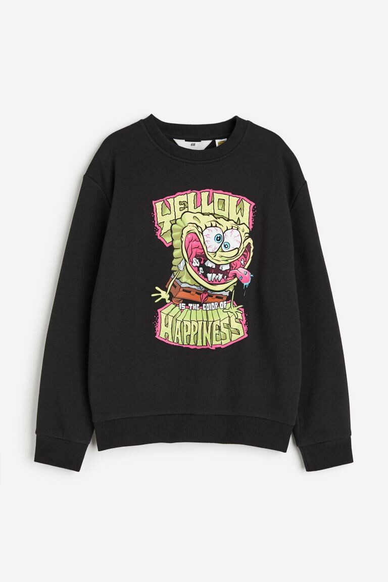 

Толстовка с принтом H&M, черный