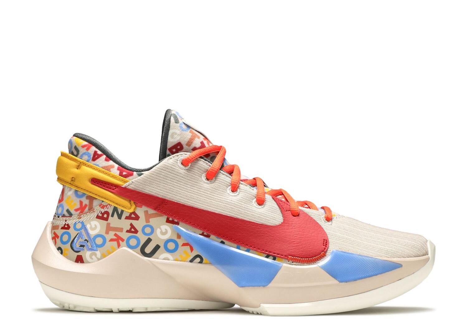 

Кроссовки Nike Zoom Freak 2 'Letter Bro', разноцветный