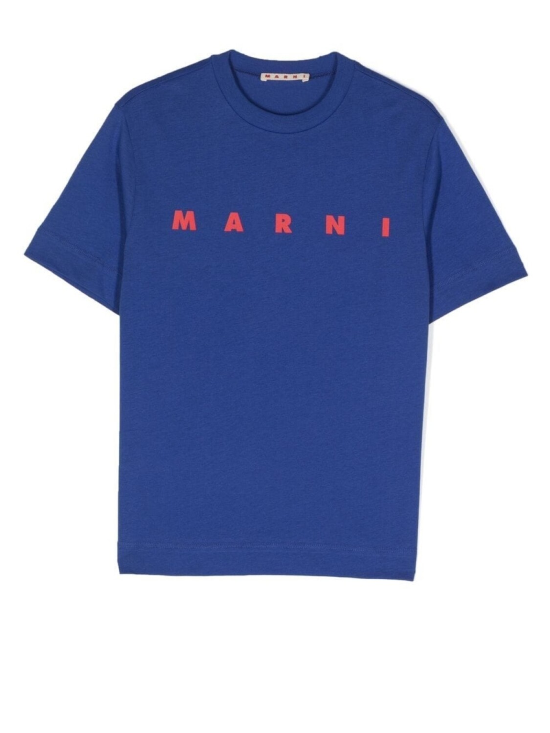 

Marni Kids футболка с круглым вырезом и логотипом, синий