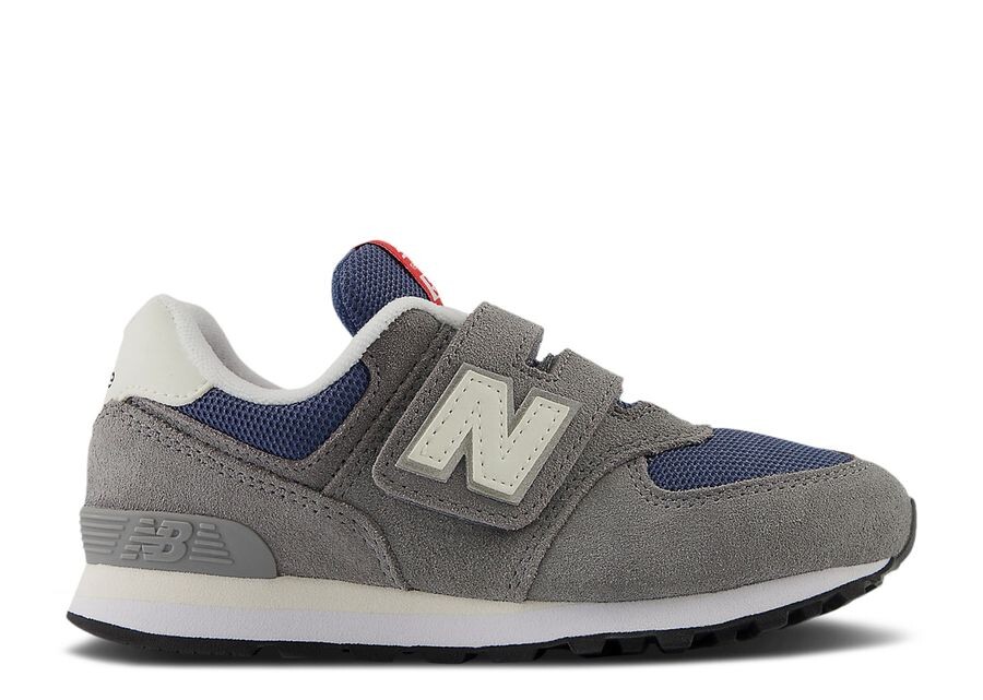 

Кроссовки New Balance New Balance 574 Hook & Loop Little Kid Wide, цвет Shadow Grey Vintage Indigo
