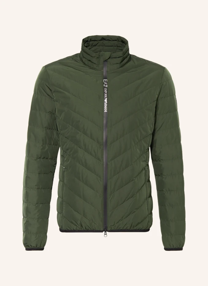 

Легкий пуховик Ea7 Emporio Armani, зеленый