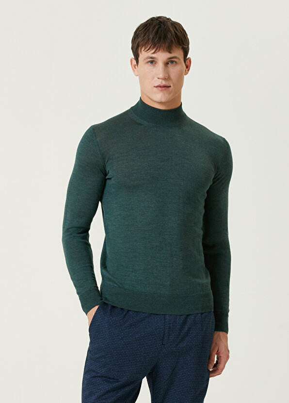 цена Темно-зеленый шерстяной свитер Pal Zileri
