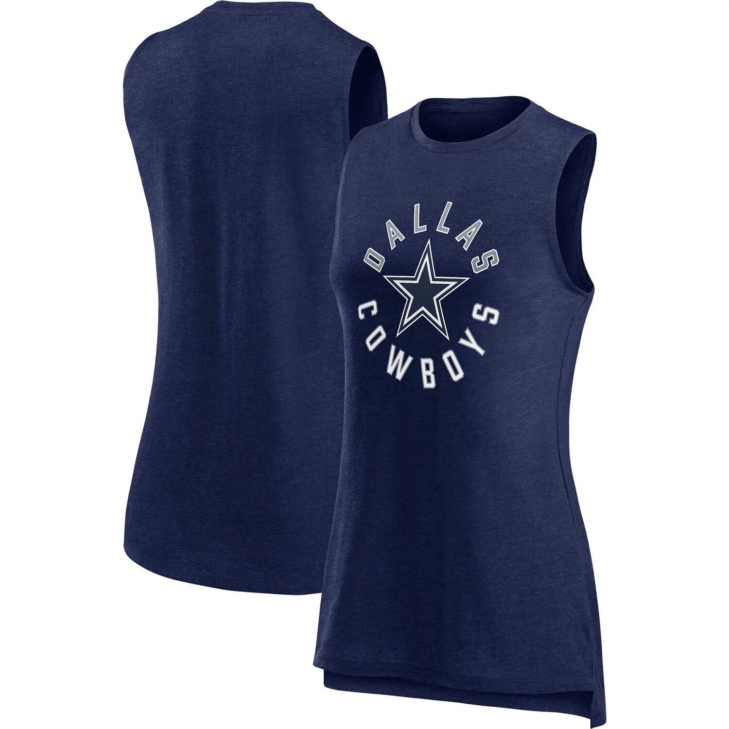 

Женская майка Fanatics с брендом Heather Navy Dallas Cowboys What Goes Вокруг майки Fanatics