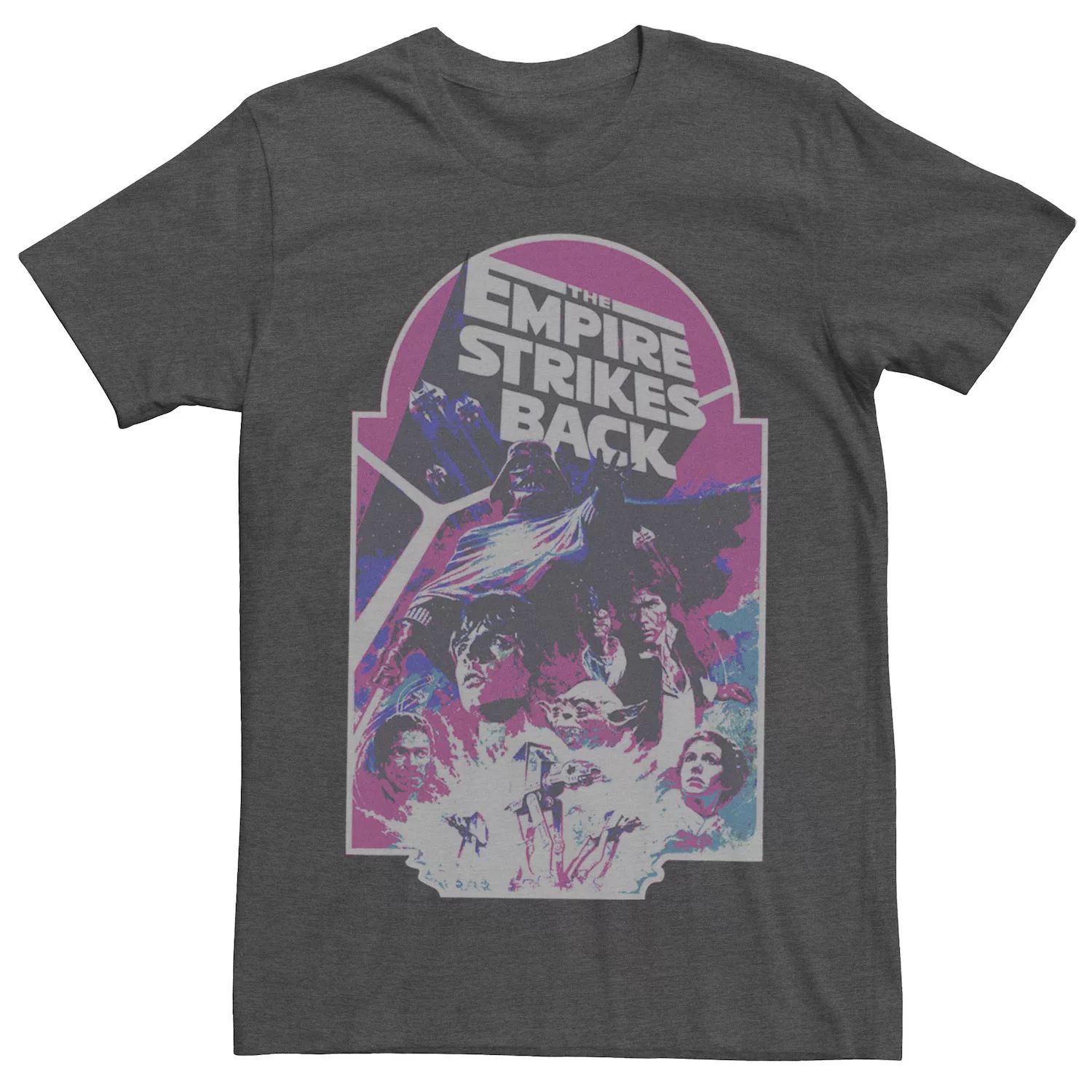 Мужская неоновая футболка с рваным рисунком The Empire Strikes Back Star Wars