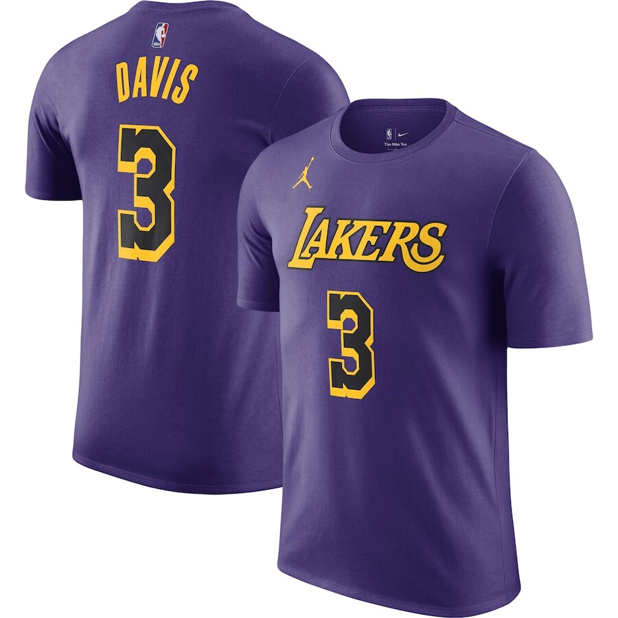 

Футболка с коротким рукавом Jordan Brand Los Angeles Lakers, фиолетовый