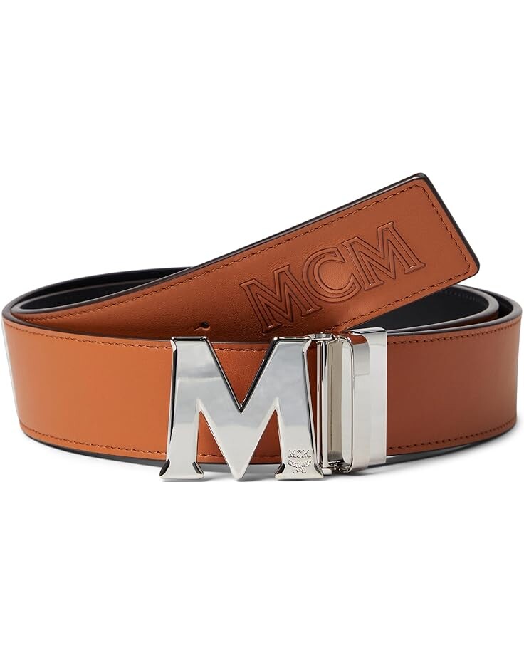 

Ремень MCM Claus Leather Belt, цвет Cognac