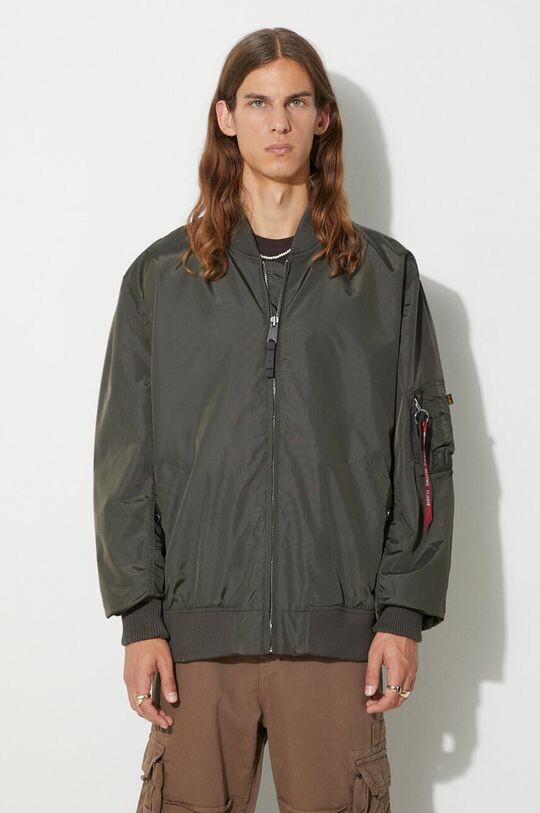 

Бомбер Alpha Industries, зеленый