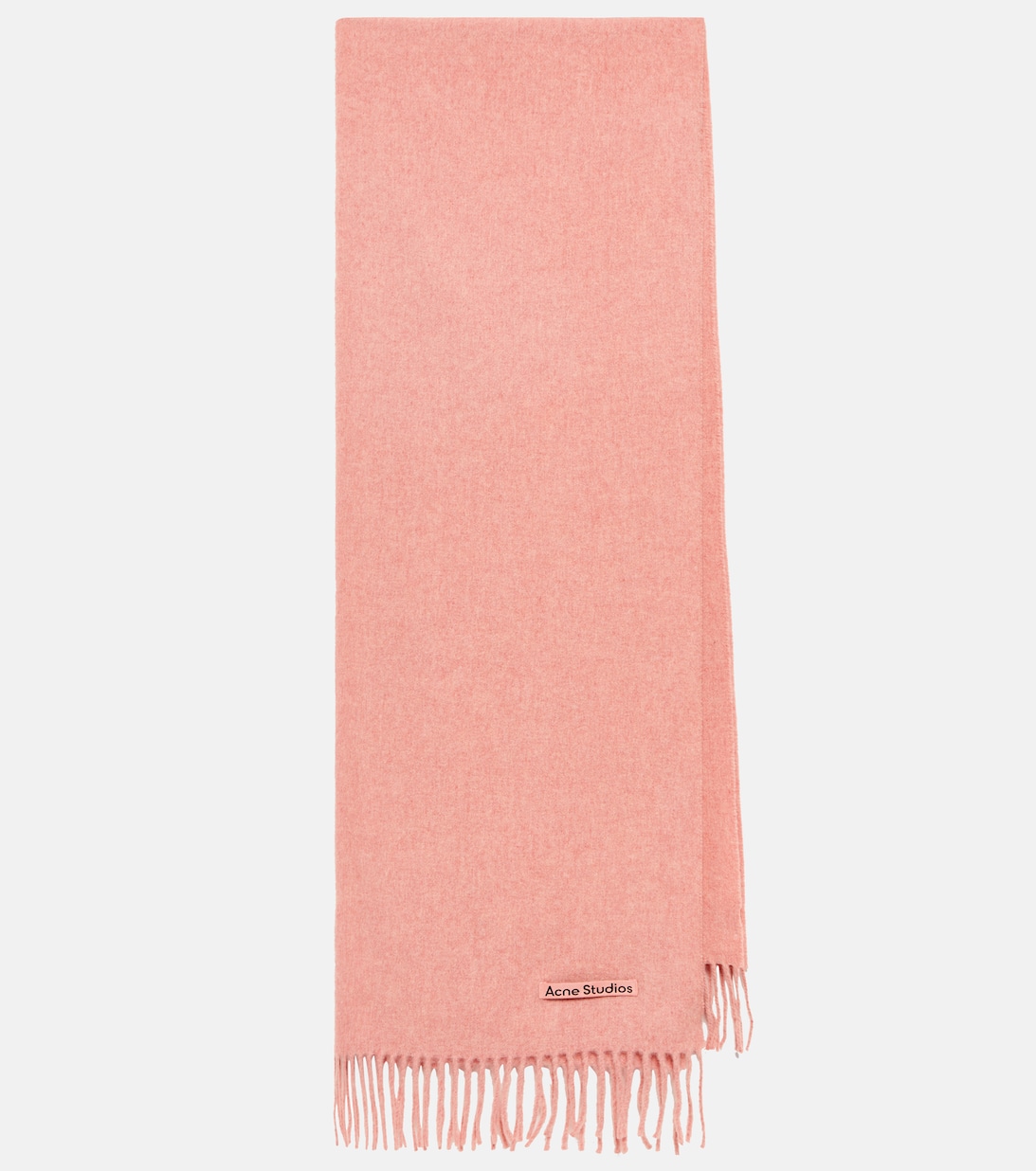Шерстяной шарф Canada с бахромой Acne Studios, розовый