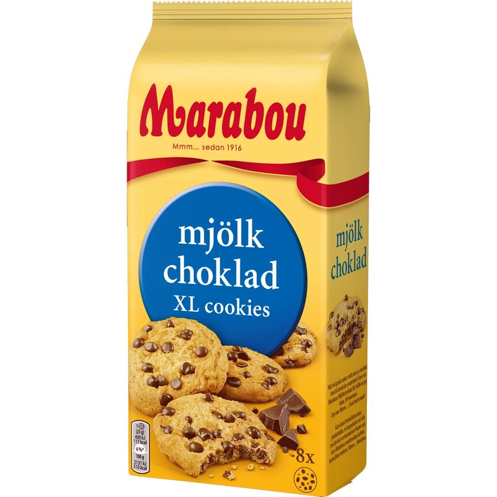 

Печенье Marabou mjölk choklad XL 8 штук 184г Genuport Trade Gmbh