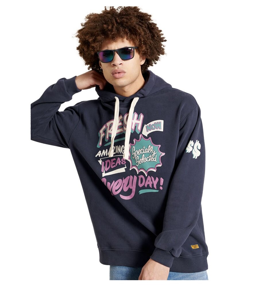 

Худи Superdry Workwear, синий