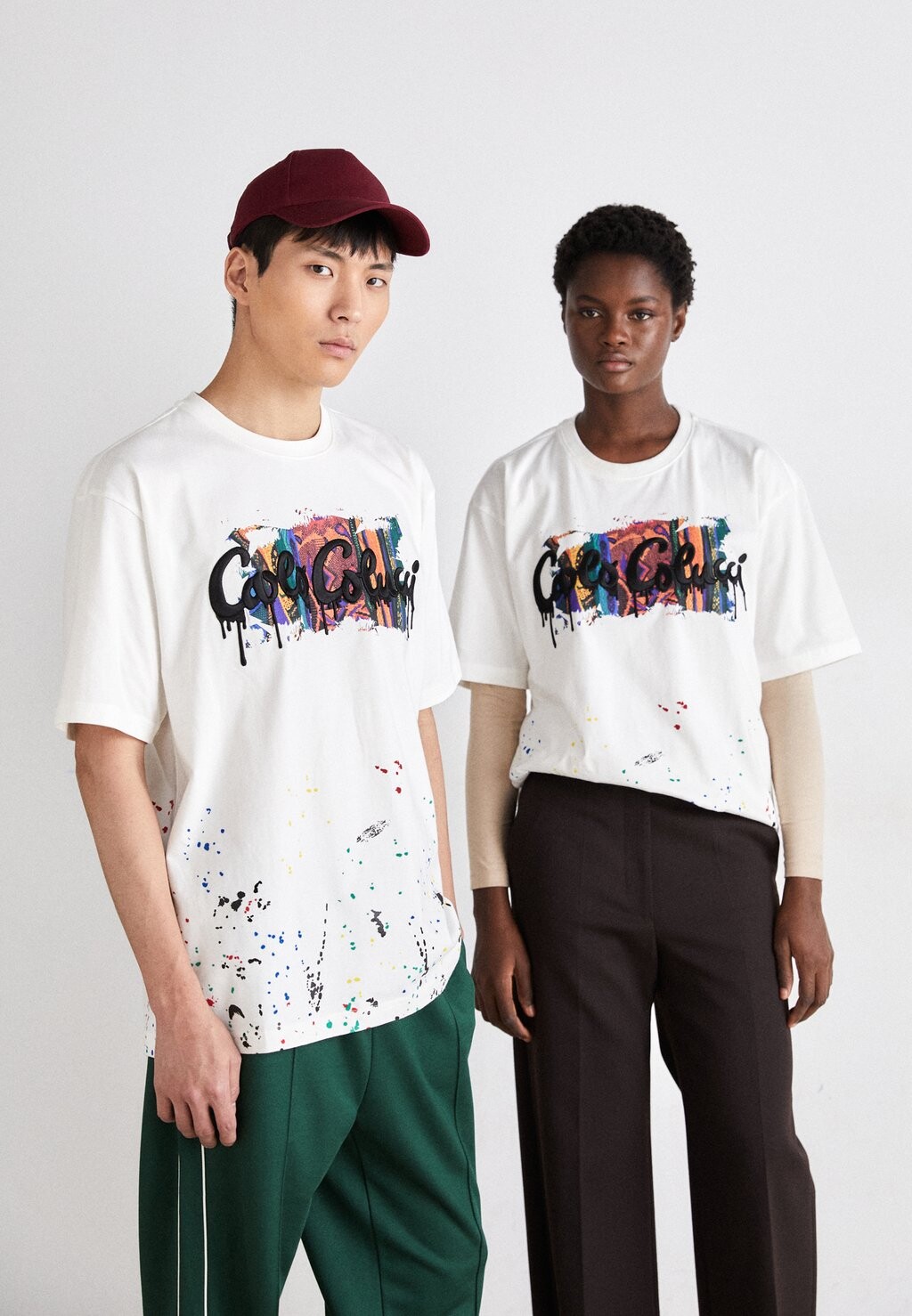 

Футболка с принтом Unisex Carlo Colucci, цвет off-white