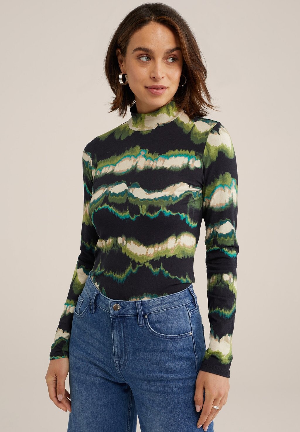 

Рубашка с длинным рукавом WE Fashion, цвет green