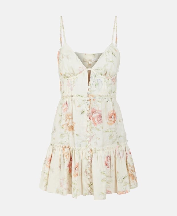 

Льняное платье LoveShackFancy, белый