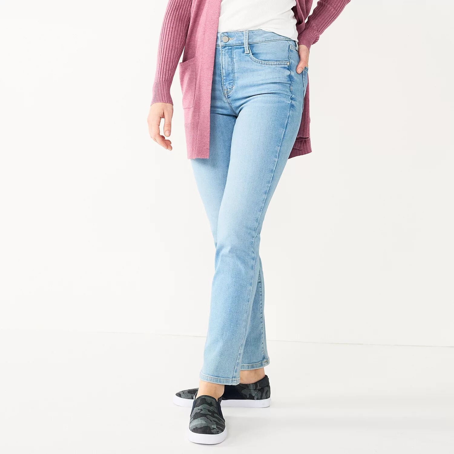 

Моделирующие прямые джинсы с высокой посадкой Petite Nine West Nine West