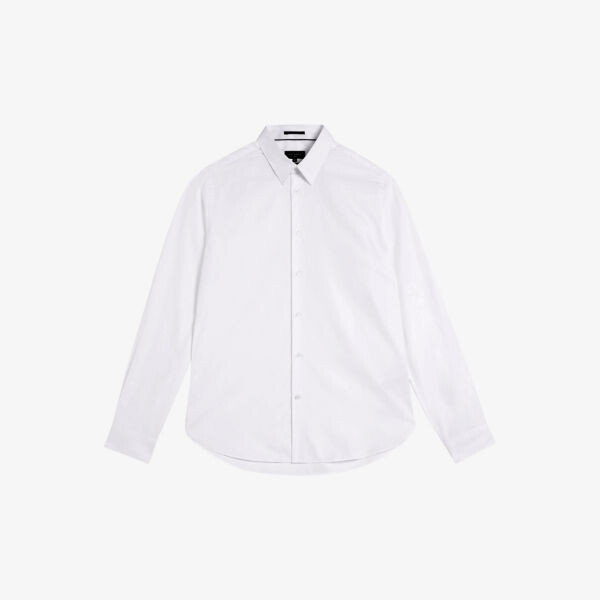 

Рубашка Haless из хлопка с фактурной полоской Ted Baker, белый