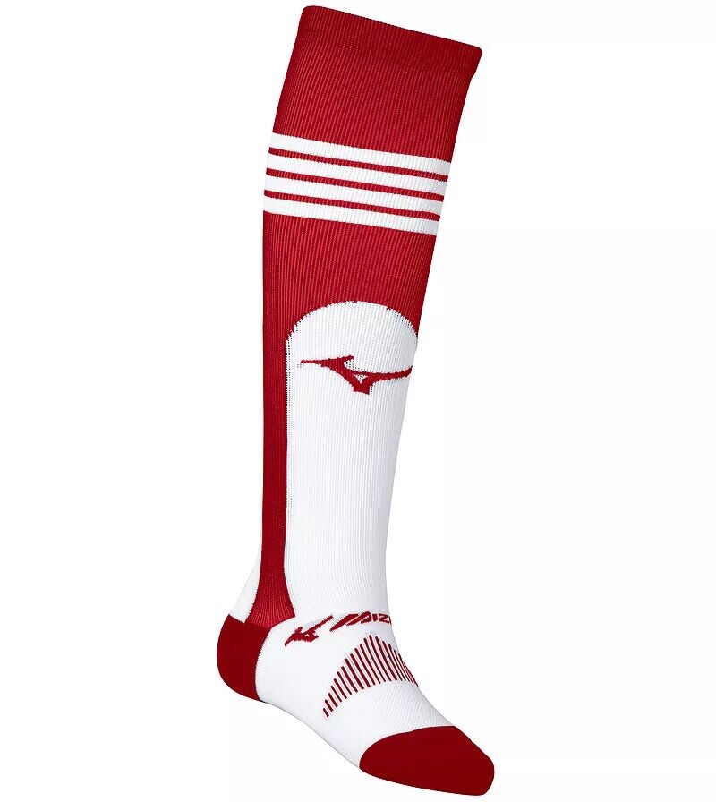 

Носки Mizuno Performance со штрипками выше икры, красный