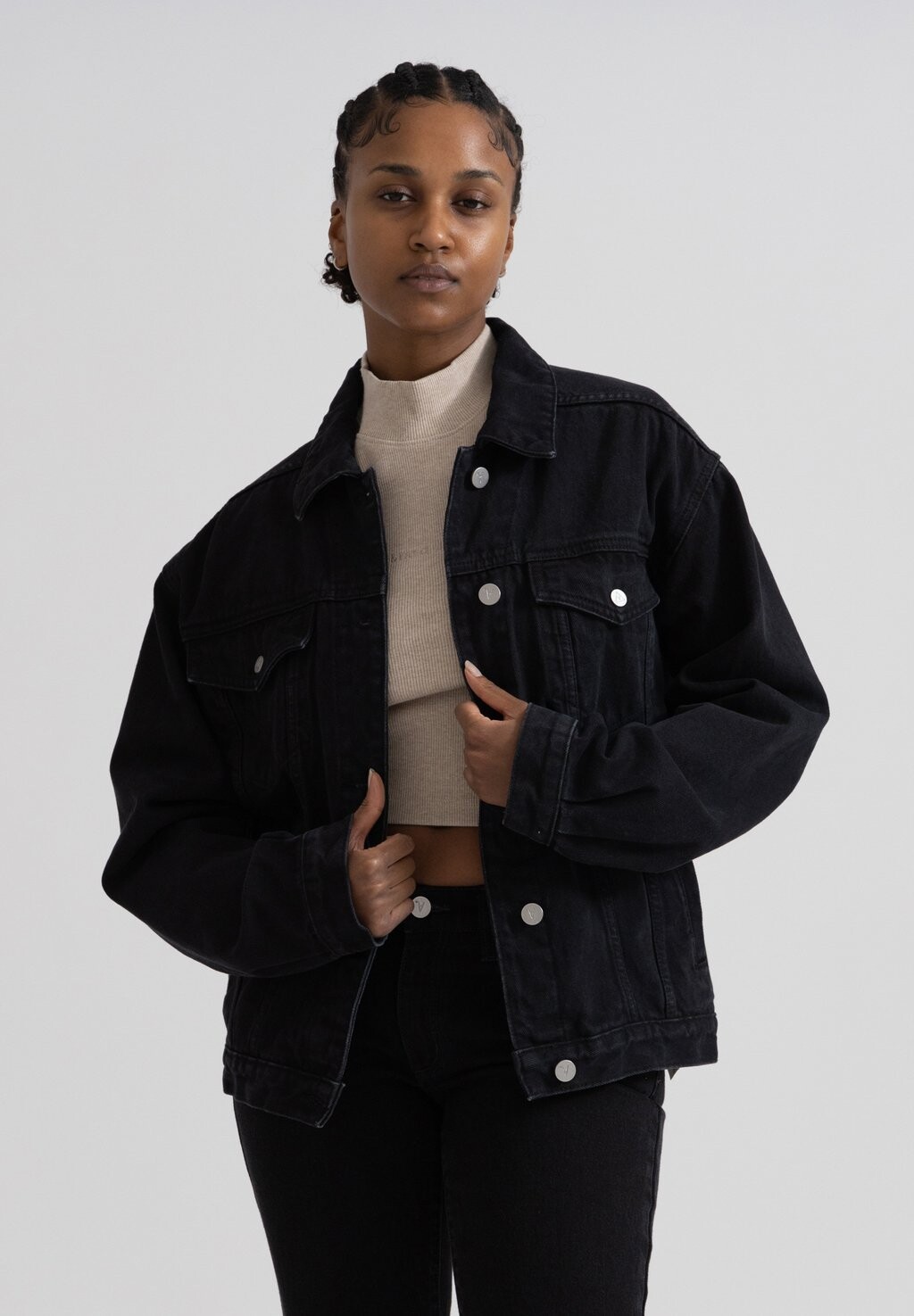 

Джинсовая куртка Abrand Jeans A SLOUCH S, цвет vintage black