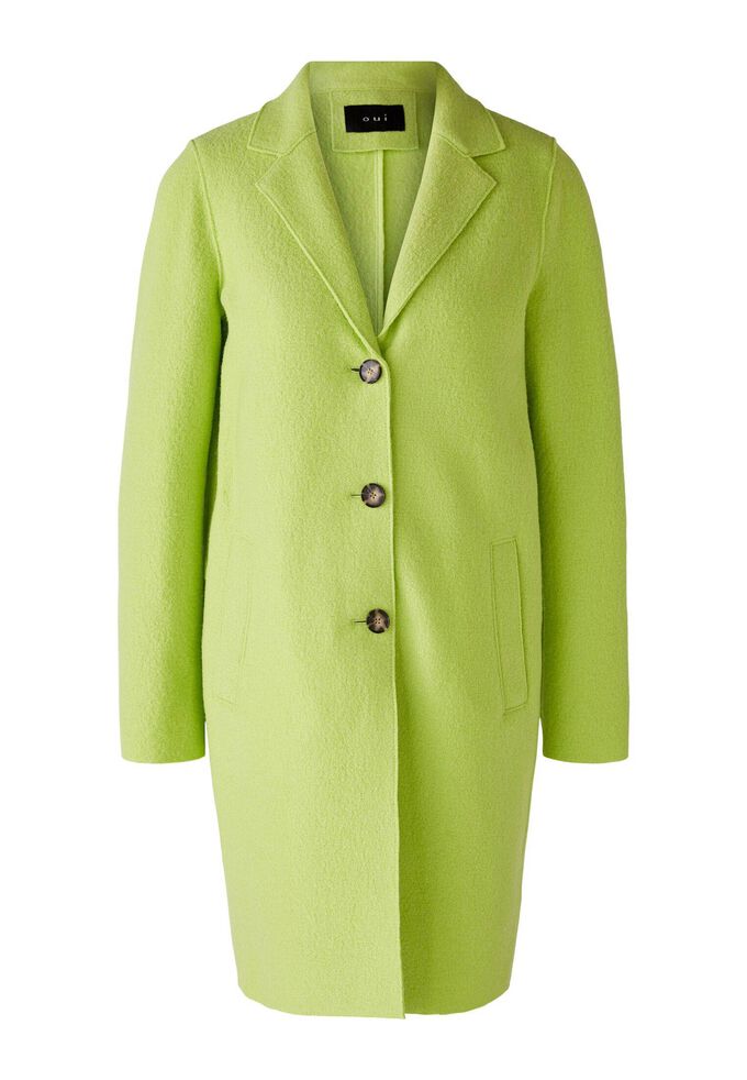 Пальто майсон Oui, зеленый пальто oui пальто