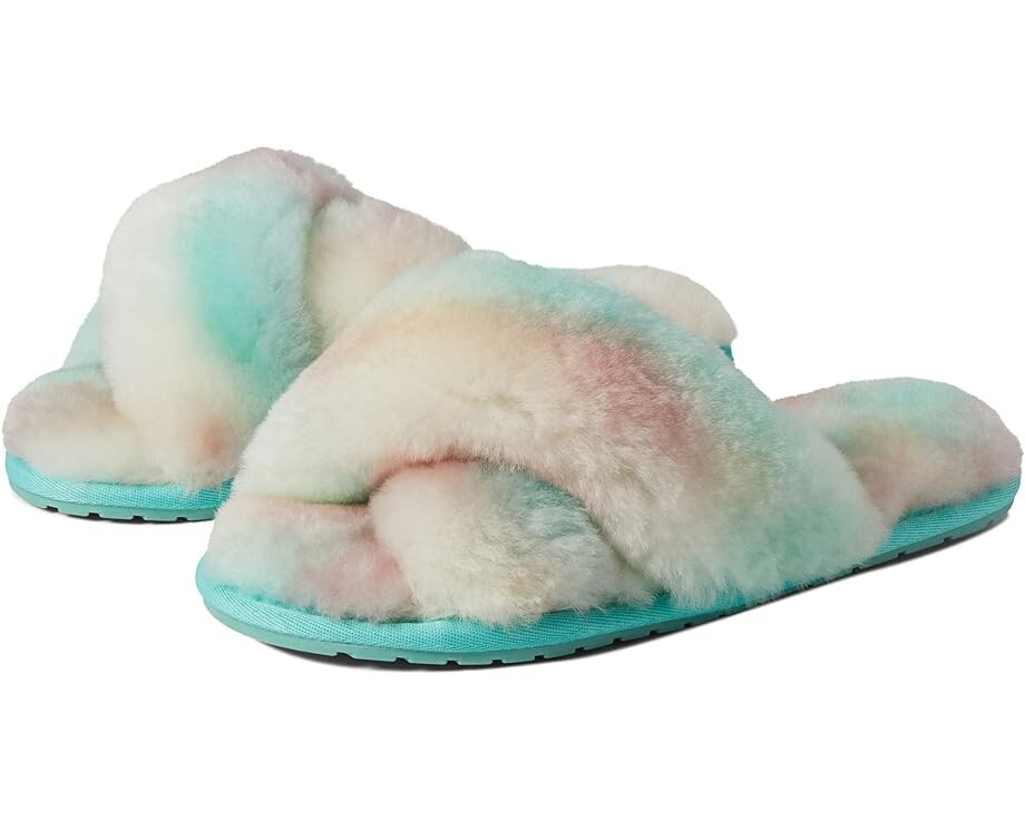 

Домашняя обувь EMU Australia Mayberry Tie-Dye, цвет Neon Mint