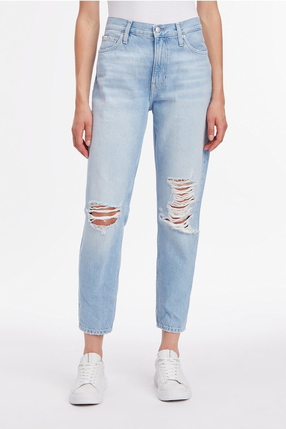 

Синие джинсы в стиле мамы Calvin Klein Jeans, синий