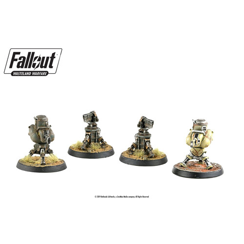 

Фигурки Fallout: Wasteland Warfare: Terrain Expansion – Turrets Modiphius