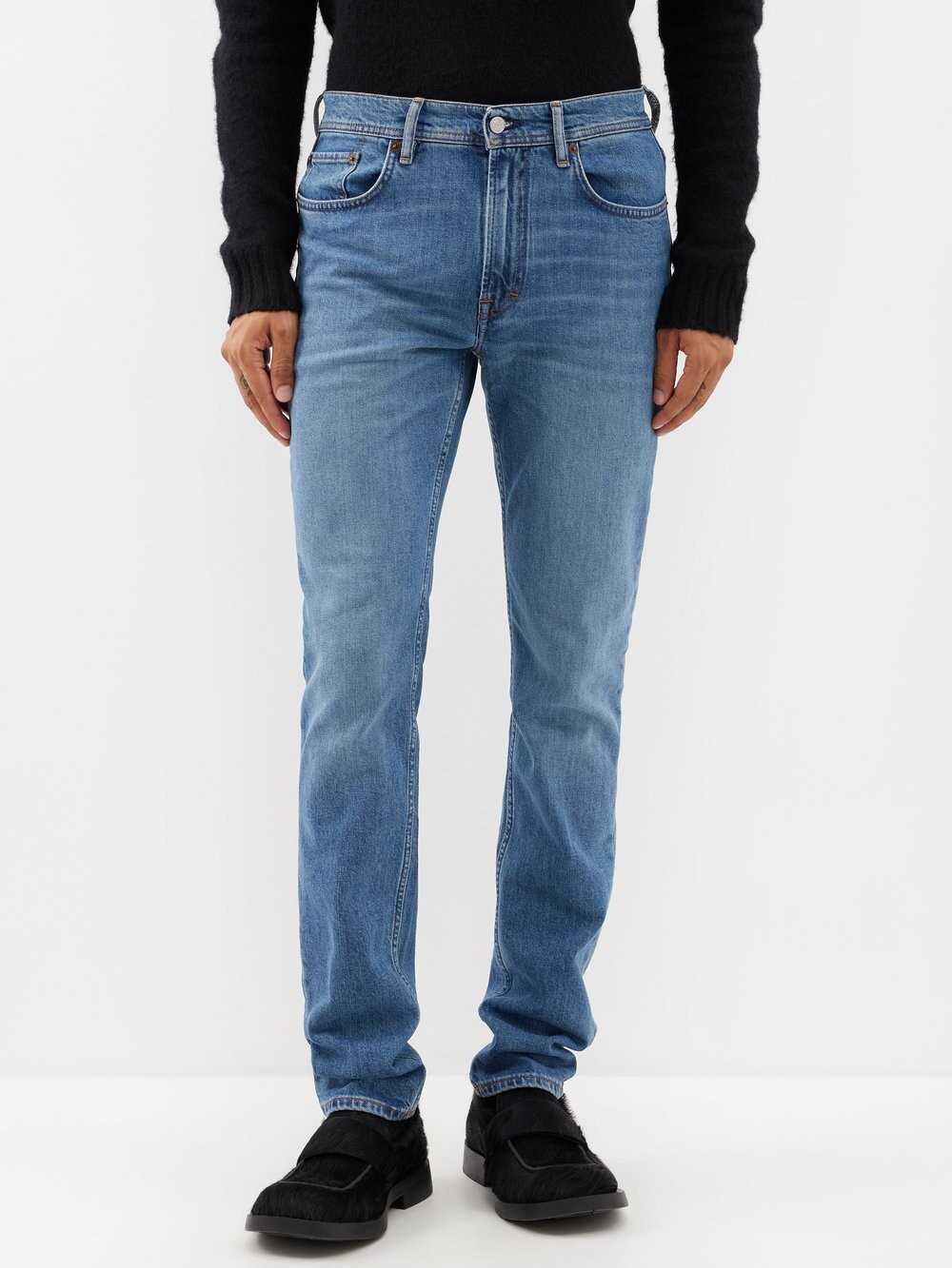 

Джинсы north скинни Acne Studios, синий