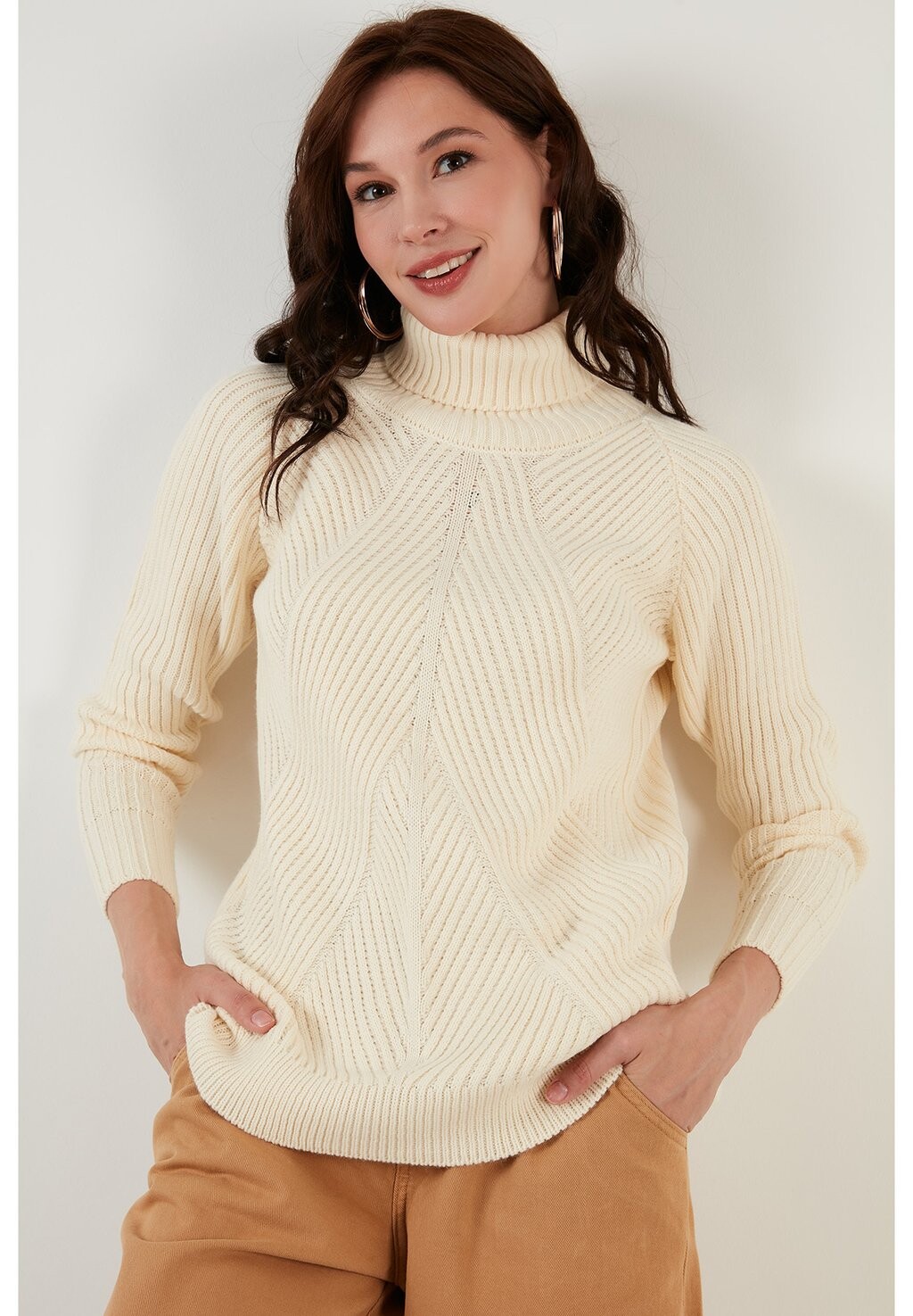 

Свитер LELA Regular Fit, светлый камень, Серый