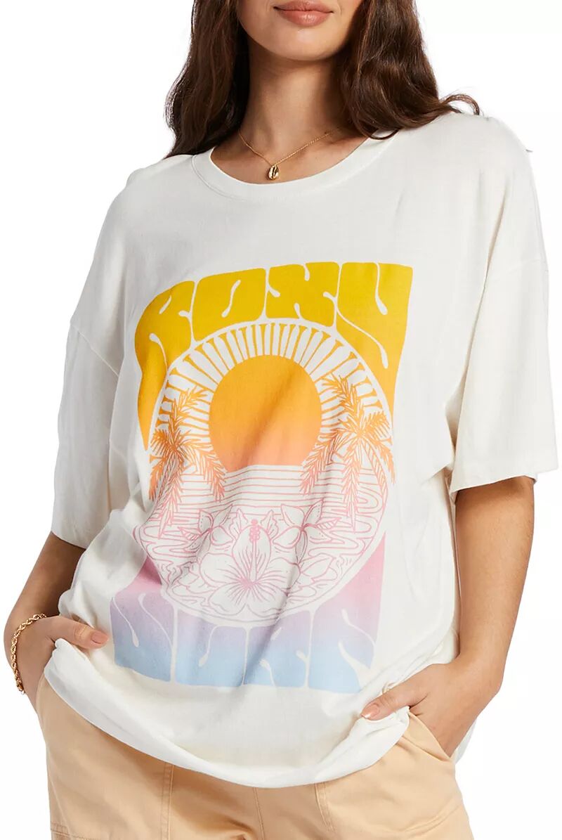 Женская футболка Roxy с короткими рукавами Sunrise Tropics