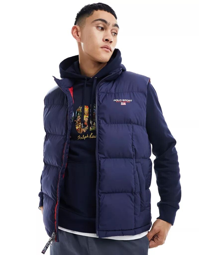 

Темно-синий жилет Polo Ralph Lauren Sport Capsule