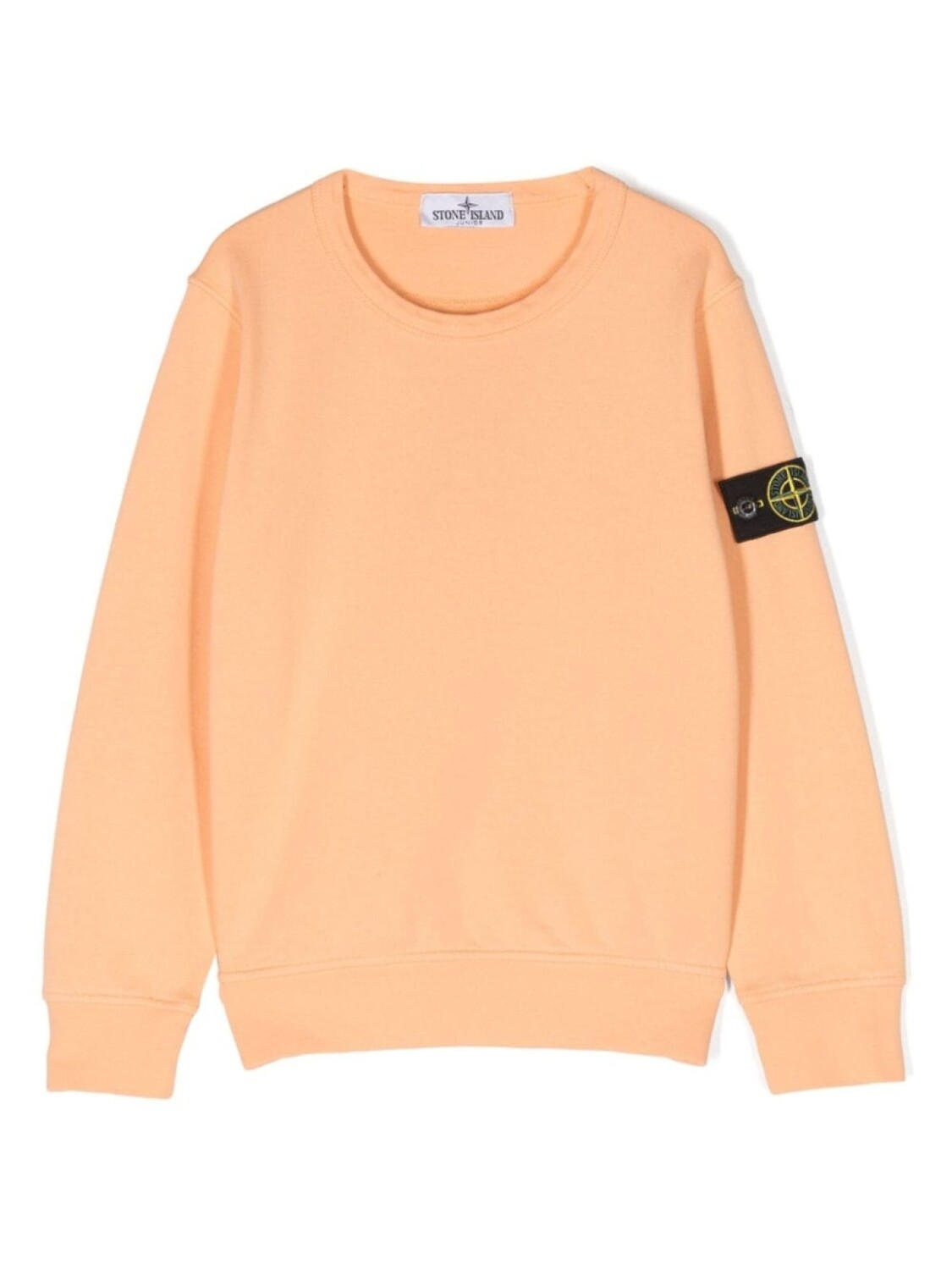 

Stone Island Junior толстовка с нашивкой Compass, оранжевый