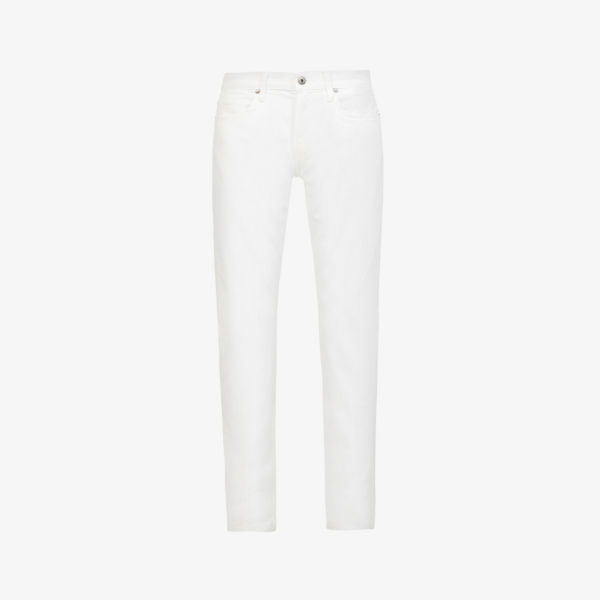 Узкие прямые джинсы из эластичного денима Paige, цвет icecap