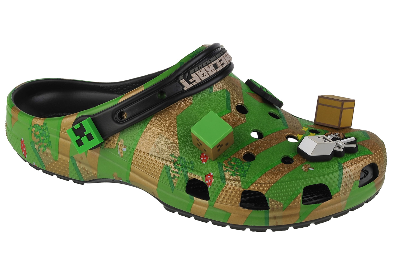 Мюли Crocs Crocs Elevated Minecraft Classic Clog, зеленый