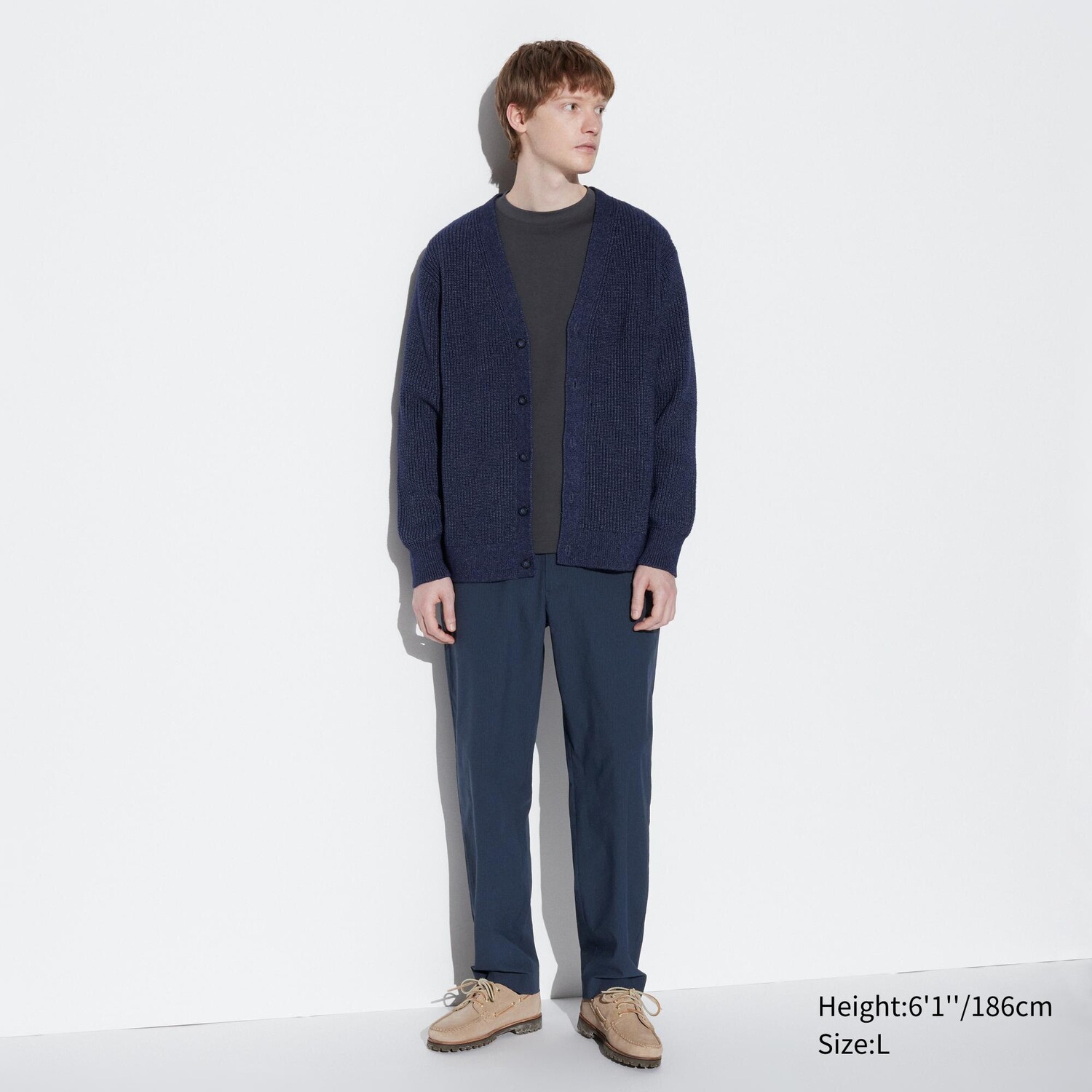 

Брюки airsense relax текстурные UNIQLO, синий