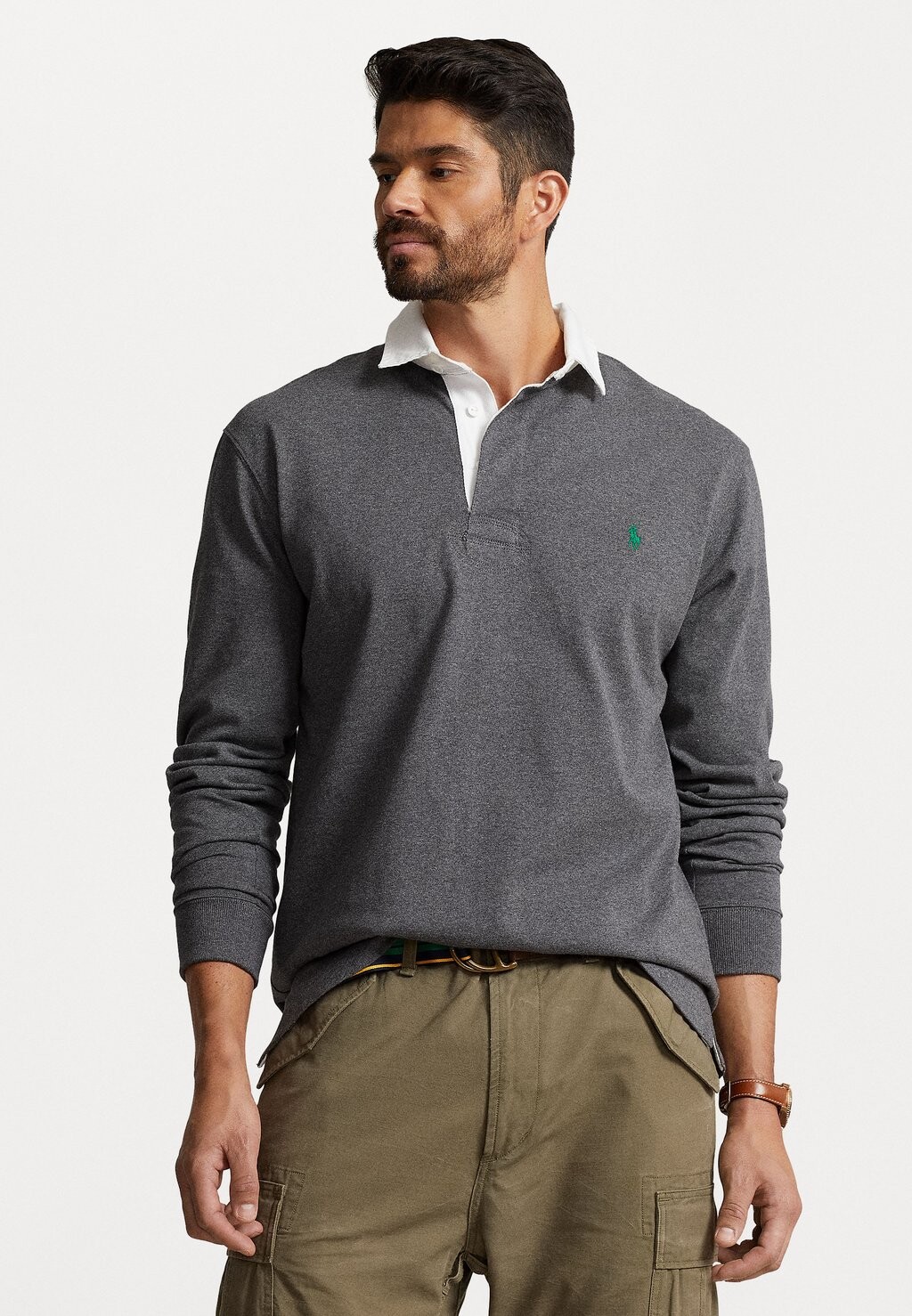 

Поло РЕГБИ С ДЛИННЫМ РУКАВОМ Polo Ralph Lauren Big & Tall, вереск баркли