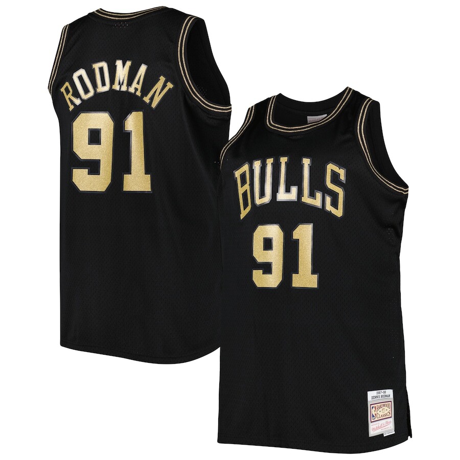 

Джерси Mitchell & Ness Chicago Bulls, черный