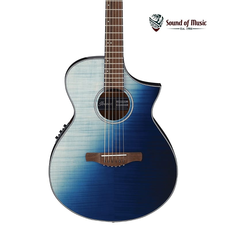 

Акустическая гитара Ibanez AEWC32FM Acoustic-Electric Guitar - Indigo Sunset Fade