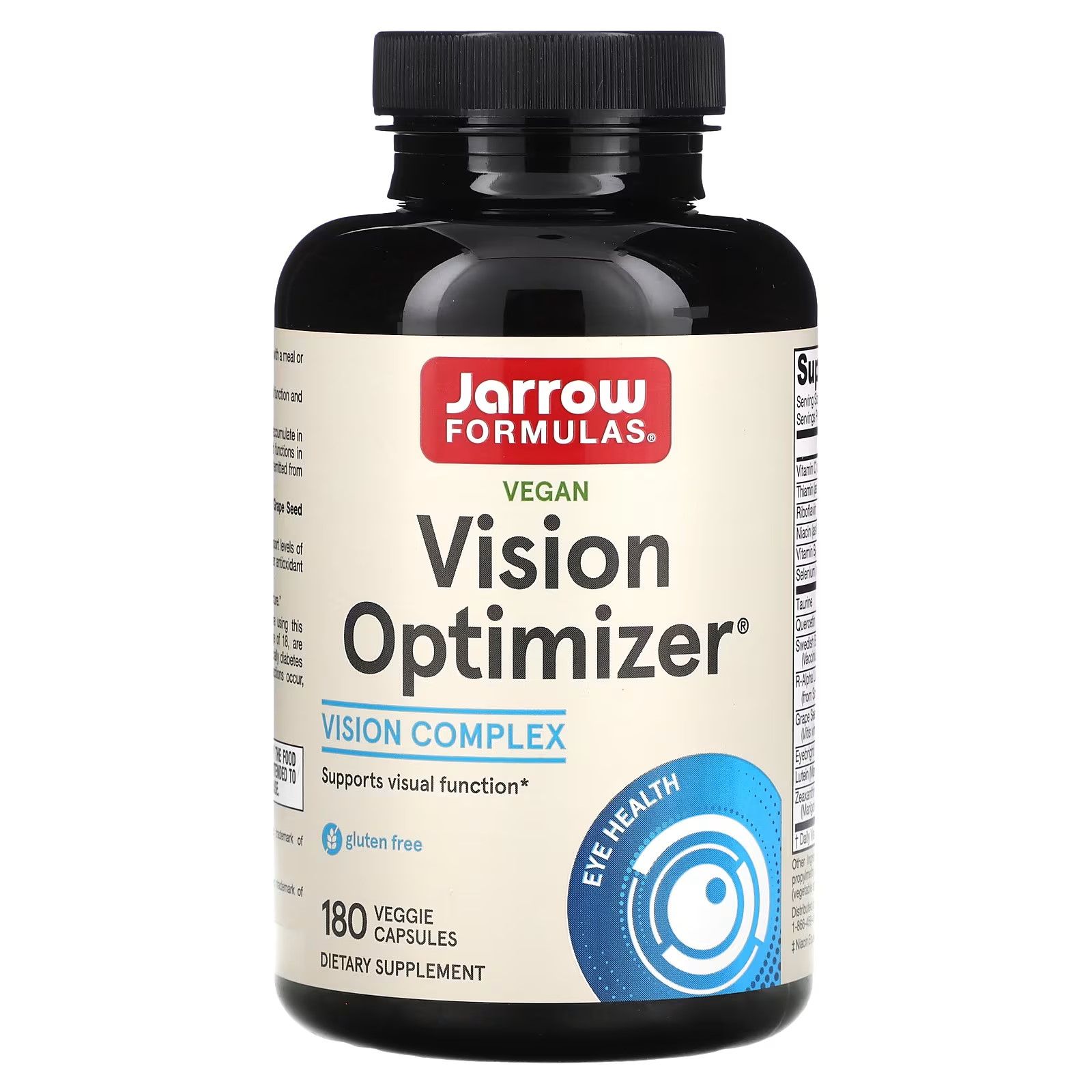 Jarrow Formulas Vision Optimizer 180 Veggie Caps jarrow formulas vision optimizer добавка для зрения 180 растительных капсул