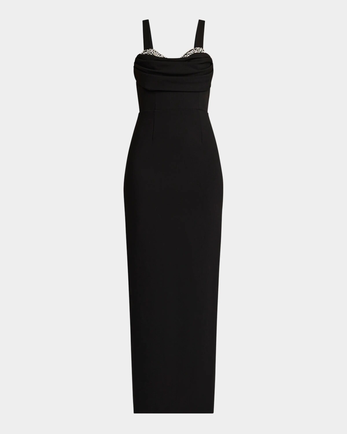 

Платье-колонна Peekaboo с кристаллами Zac Posen, черный