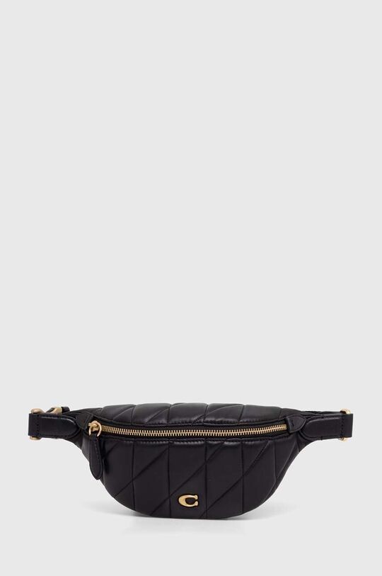 

Кожаная поясная сумка Coach, черный
