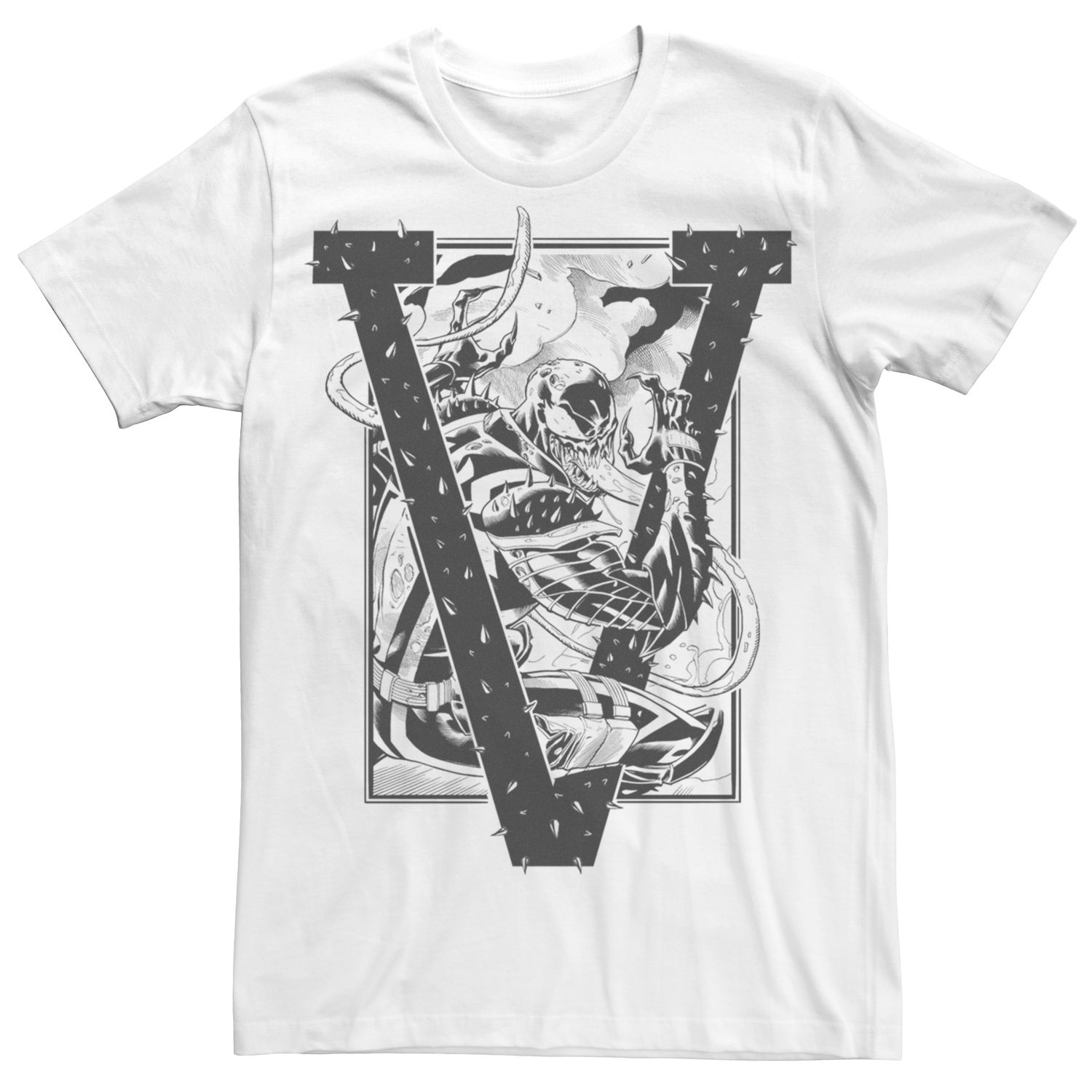 Мужская футболка Marvel Universe V Is For Venom Licensed Character