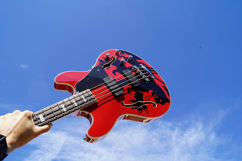 цена Басс гитара Schecter DIAMOND SERIES Simon Gallup Corsair - Red 4-String Electric Bass Guitar