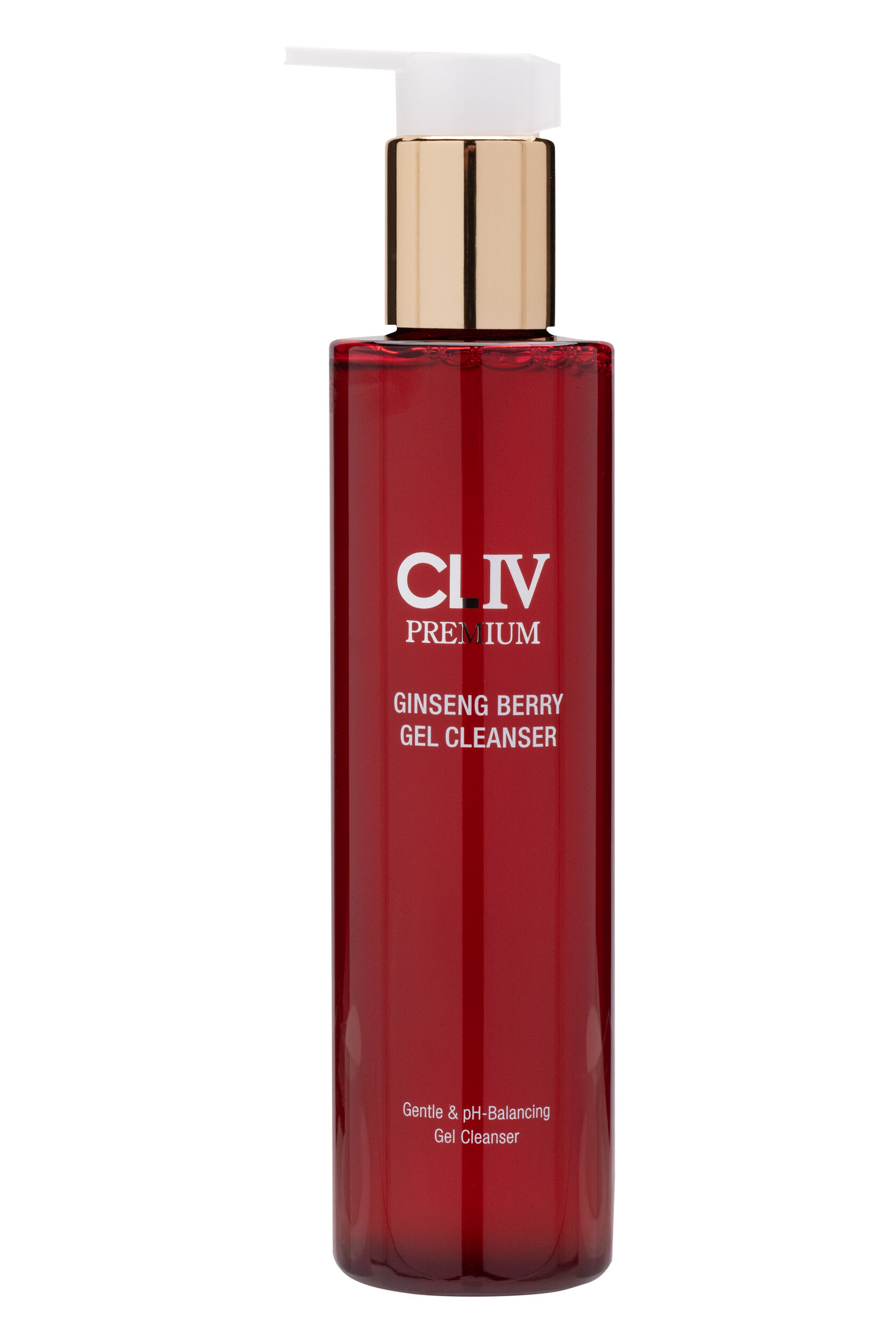цена Бодрящий очищающий гель для лица с ягодами женьшеня Cliv Premium, 200 мл