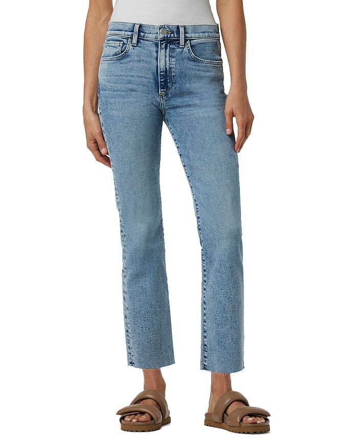 

Joe's Jeans Укороченные расклешенные джинсы Callie с высокой посадкой в ​​цвете Skys the Limit, синий