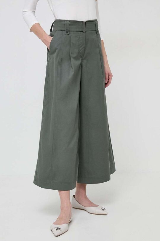 

Хлопковые брюки Weekend Max Mara, зеленый