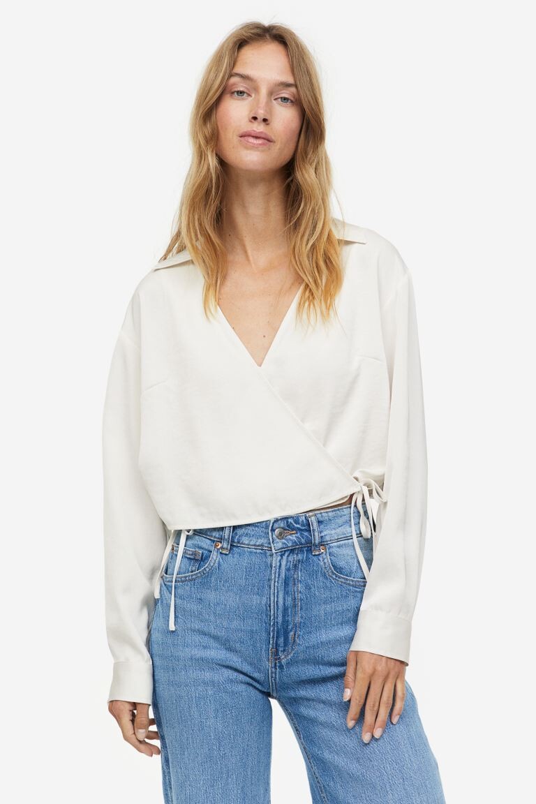 

МАМА Блузка для кормления с запахом H&M